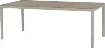 Intratuin Intratuin 6-zits eettafel Veerle beige 100 x 200 x 74 cm aanbieding