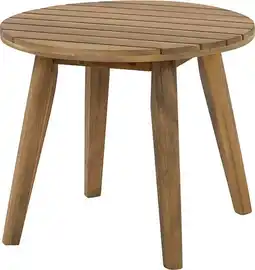 Intratuin Intratuin bijzettafel Lena naturel D 50 H 44 cm aanbieding