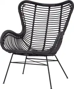 Intratuin Intratuin loungestoel Oor zwart aanbieding