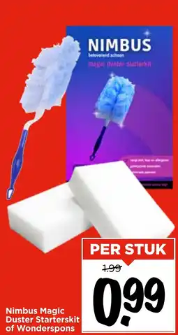 Vomar Voordeelmarkt Nimbus Magic Duster Starterskit of Wonderspons aanbieding