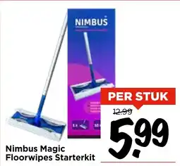 Vomar Voordeelmarkt Nimbus Magic Floorwipes Starterkit aanbieding