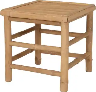 Intratuin Intratuin bijzettafel Tropisch naturel 39 x 39 x 32 cm aanbieding