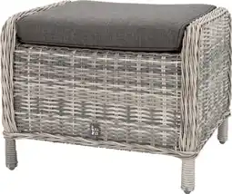 Intratuin Intratuin voetenbank Lima witgrijs 60 x 51 x 47 cm aanbieding