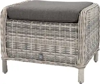 Intratuin Intratuin voetenbank Lima witgrijs 60 x 51 x 47 cm aanbieding