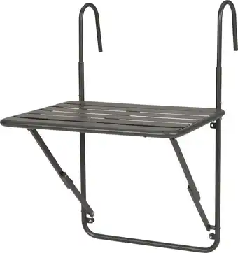 Intratuin Intratuin balkonklaptafel Niki antraciet 60 x 50 x 88 cm aanbieding