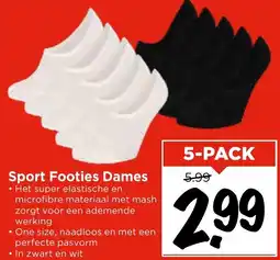 Vomar Voordeelmarkt Sport Footies Dames aanbieding