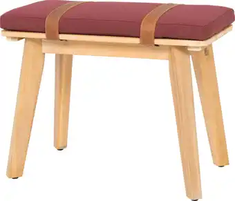 Intratuin Intratuin tuinbank Parana naturel / bordeaux 60 x 36,5 x 43 cm aanbieding