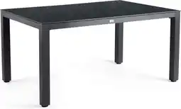 Intratuin Tierra Outdoor 4-zits eettafel Briga zwart / grafite 180 x 100 x 75 cm aanbieding