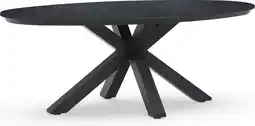 Intratuin Tierra Outdoor 4-zits eettafel Oblong naturel / antraciet 200 x 110 x 75 cm aanbieding