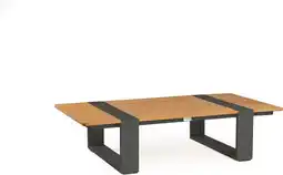 Intratuin Tierra Outdoor loungetafel Seto antraciet 122,5 x 83,5 x 32 cm aanbieding