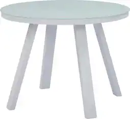 Intratuin Intratuin eettafel Levi wit D 100 H 76 cm aanbieding