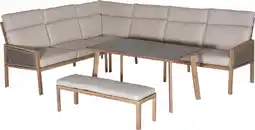 Intratuin Tierra Outdoor 5-zits loungeset Antonio naturel aanbieding