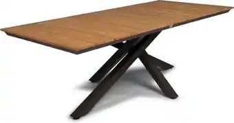 Intratuin Tierra Outdoor eettafel Orion naturel 220 x 100 x 75 cm aanbieding