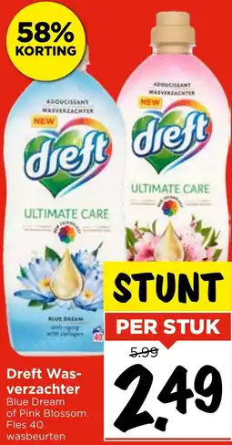 Vomar Voordeelmarkt Dreft Wasverzachter aanbieding