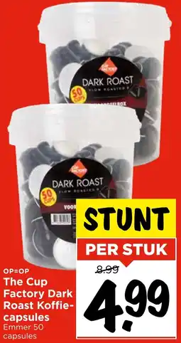 Vomar Voordeelmarkt The Cup Factory Dark Roast Koffiecapsules aanbieding