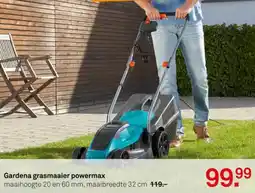 Karwei Gardena grasmaaier powermax aanbieding