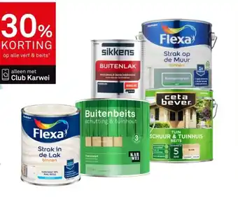 Karwei Op alle verf & beits aanbieding