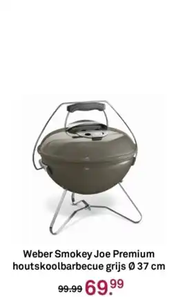 Karwei Weber Smokey Joe Premium houtskoolbarbecue grijs aanbieding