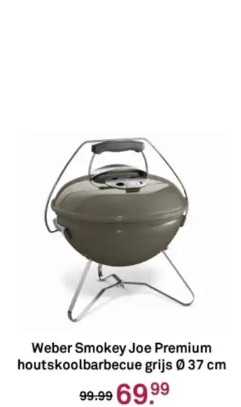 Karwei Weber Smokey Joe Premium houtskoolbarbecue grijs aanbieding