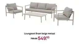 Karwei Loungeset Bram beige metaal aanbieding
