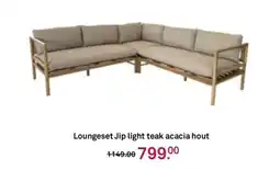 Karwei Loungeset Jip light teak acacia hout aanbieding
