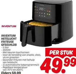 Dekamarkt INVENTUM HETELUCHT FRITEUSE GF501HLDB aanbieding