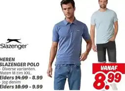 Dekamarkt HEREN SLAZENGER POLO aanbieding