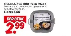 Dekamarkt SILLLICONEN AIRFRYER INZET aanbieding