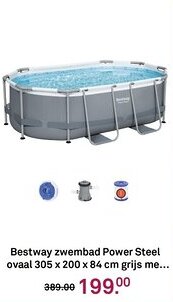 Karwei Bestway zwembad Power Steel ovaal aanbieding