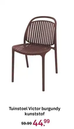 Karwei Tuinstoel Victor burgundy kunststof aanbieding