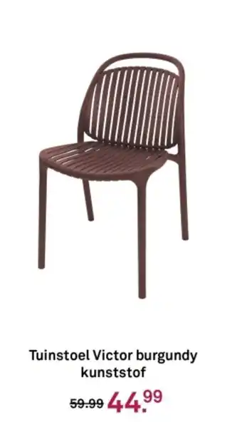 Karwei Tuinstoel Victor burgundy kunststof aanbieding