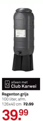 Karwei Regenton grijs aanbieding
