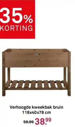 Karwei Verhoogde kweekbak bruin aanbieding