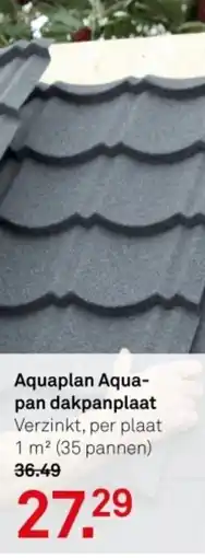 Karwei Aquaplan Aqua Pan dakpanplaat aanbieding