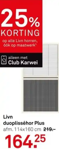 Karwei Livn duoplisséhor Plus aanbieding