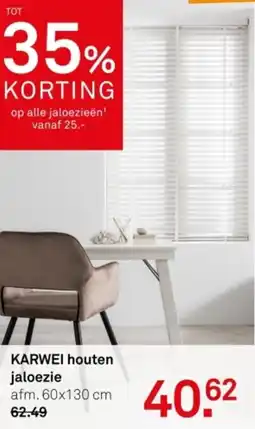 Karwei KARWEI houten jaloezie aanbieding