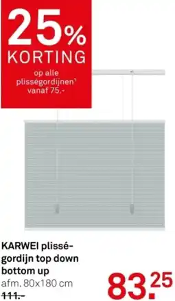 Karwei KARWEI plisségordijn top down bottom up aanbieding