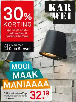 Karwei Philips buitenlamp Virga aanbieding
