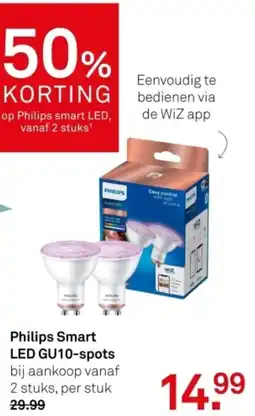Karwei Philips Smart LED GU10-spots aanbieding