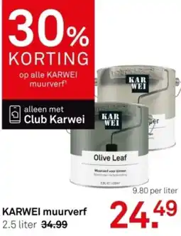 Karwei KARWEI muurverf aanbieding
