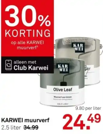 Karwei KARWEI muurverf aanbieding