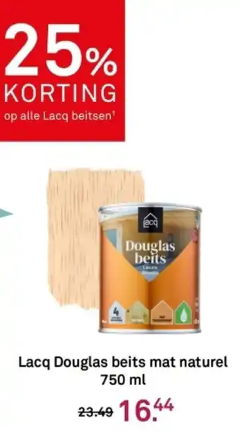 Karwei Lacq Douglas beits mat naturel aanbieding
