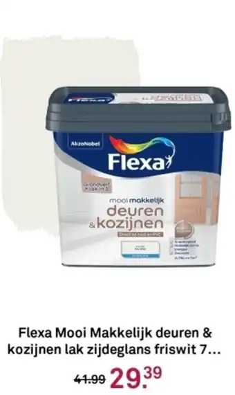 Karwei Flexa Mooi Makkelijk deuren & kozijnen lak zijdeglans friswit aanbieding
