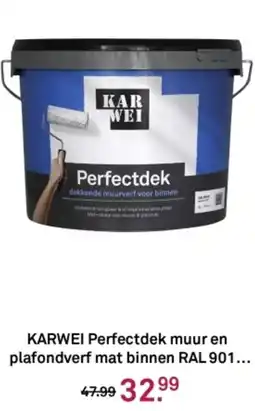 Karwei KARWEI Perfectdek muur en plafondverf mat binnen aanbieding