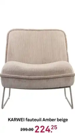 Karwei KARWEI fauteuil Amber beige aanbieding