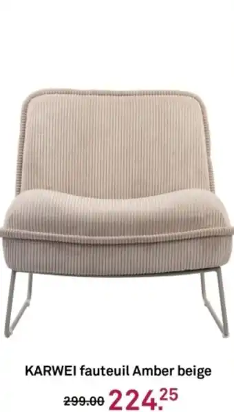 Karwei KARWEI fauteuil Amber beige aanbieding