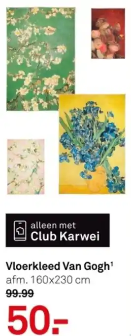 Karwei Vloerkleed Van Gogh aanbieding