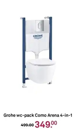 Karwei Grohe wc-pack Como Arena 4-in-1 aanbieding