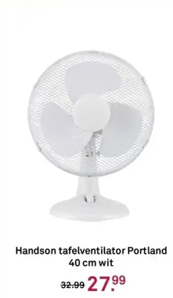 Karwei Handson tafelventilator Portland wit aanbieding