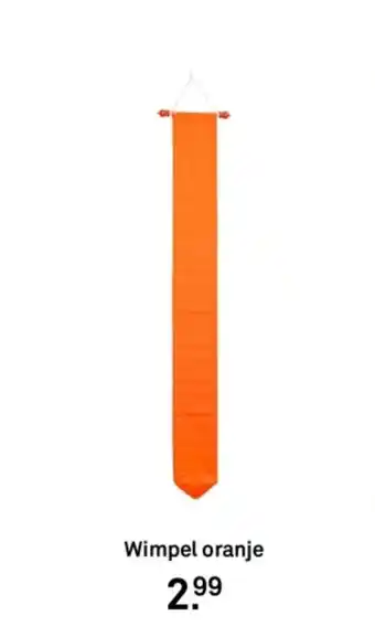 Karwei Wimpel oranje aanbieding
